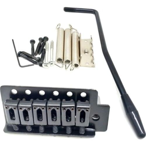 6 Strings Guitar Bridge Saddle Tailpiece for Electric Guitar Tremolo Bridge Set