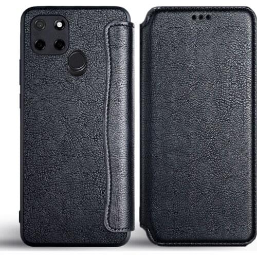 Case for OPPO Realme C11 C12 C15 Flip cover High Grade PU Leather with card slot no magnet for Realme C11 C12 C15 case funda