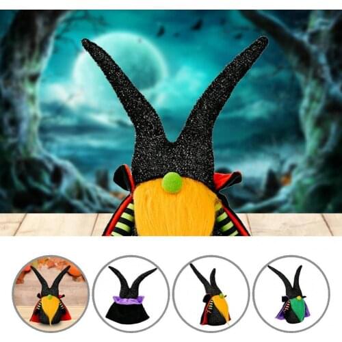 Decorative 2 Colors Cloak Faceless Dwarf Cartoon Halloween Doll Toy for Bedroom