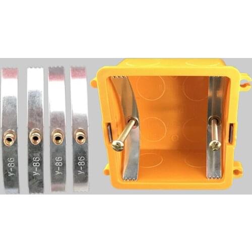 Electric Manganese Steel Cassette Repairer Screw 86 Type Dark Box Fixed Electric Switch Socket Wall Mount Bottom Repair Device