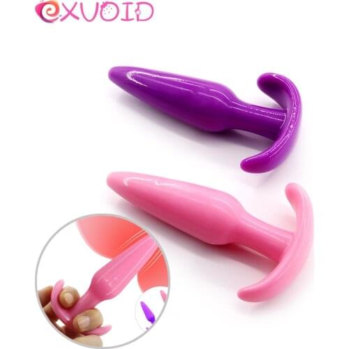 EXVOID Gay Silicone Butt Plug Adult Products Dildo Anal Plugs G-spot Prostate Massager Anal Beads Jelly Sex Toys for Women Men