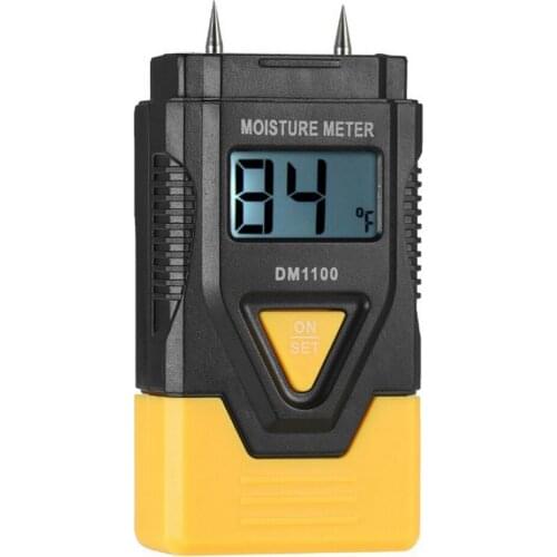 3 In 1 Hygrometer Digital LCD Indoor Outdoor Wood Cardboard Mud Hygrometer Meter Humidity Sensor C/F Hygrometer Without Battery