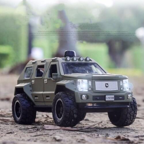 1:24 G.PATTON Model Alloy Car Die Cast Toy Pull Back Childrens Toy Collectibles