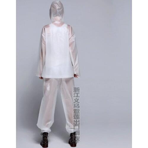 2019 Brand New Fashion Thick Eva Two-Piece Set with Pants Korean-Style Adult Windbreaker Raincoat/Poncho