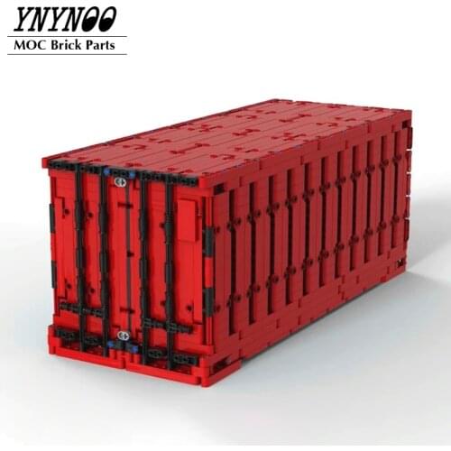 NEW 50x20x21 Studs Size 40 ft Overseas Shipping Container 1/15 Scale High-Tech Building Block Display Bricks Model Vehicle Toys