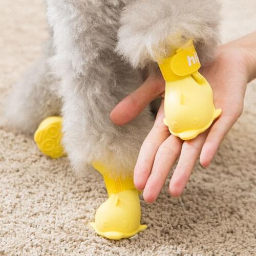 Pet dog shoes waterproof balloon rubber rain boots footwear cat socks suitable for puppy chihuahua four seasons available