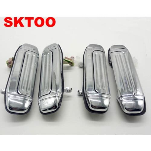 SKTOO For Mitsubishi Pajero 2 Accessories Chrome Door Handle V31 V32 V33 V43 V44 V45 V46 1991-1999 Sticker Car Styling