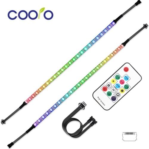 5V Addressable Digital WS2812b RGB LED Strip LED Symphony Controller Full Kit for PC Computer Case, SATA Power Supply Interface