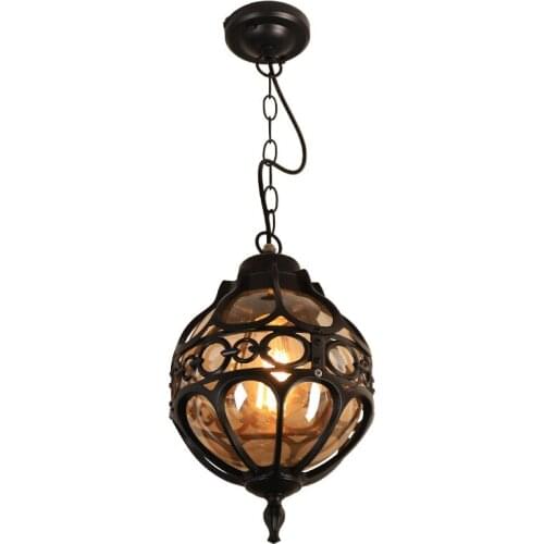 Outdoor Pendant lights for Courtyard Garden Balcony Retro Europe Style ceiling pendant lamp yard pathway landscape lamp WF1016