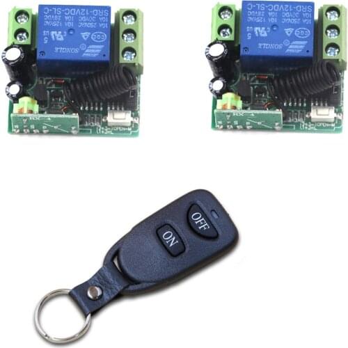 Smart Home Wireless Remote Light Switch Radio Control Switch 1CH 1 CH 12V 10A Relay Receiver Transmitter Fixed Code