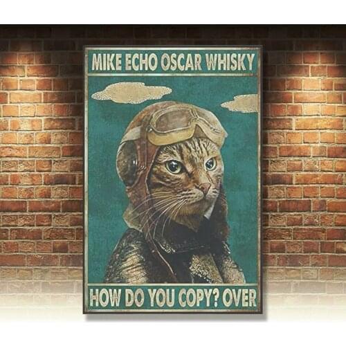 Vintage Retro Animal Metal Sign For Home Decor Bar Plaque Pub shop Outdoor Signs