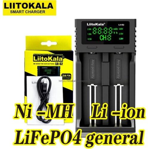 Liitokala 3.7V Lithium Battery Charger Lii-500 Lii-S2 Lii-S4 Lii-PD4 Lii-PL4 For 18650 21700 26650 AA AAA 18350 18500