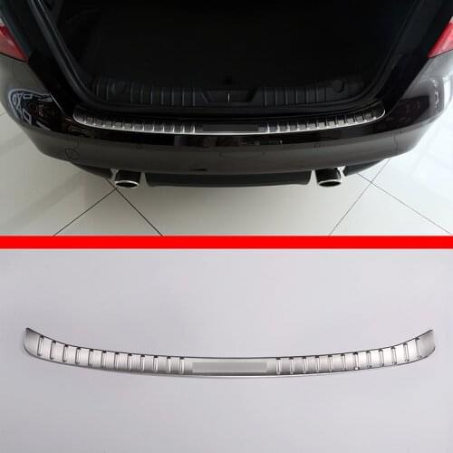 For Jaguar XF 2016 2017 Car Rear Bumper outside Sill Plate Protector Cover Trim Accessories