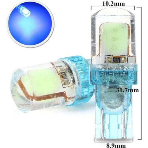 1Pcs T10 60LM High Quality Ultra Bright Light COB LED Car Super Bright Brand New Ice Blue Silica License Plate Light Bulb#268870