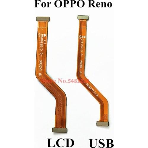 100% Original For OPPO Reno Reno1 USB/LCD Motherboard Connector mainboard Data transfer Ribbon Flex cable Replacement Parts