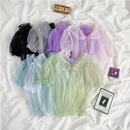 Женские прозрачные рубашки Alyaboomty China At AliExpress