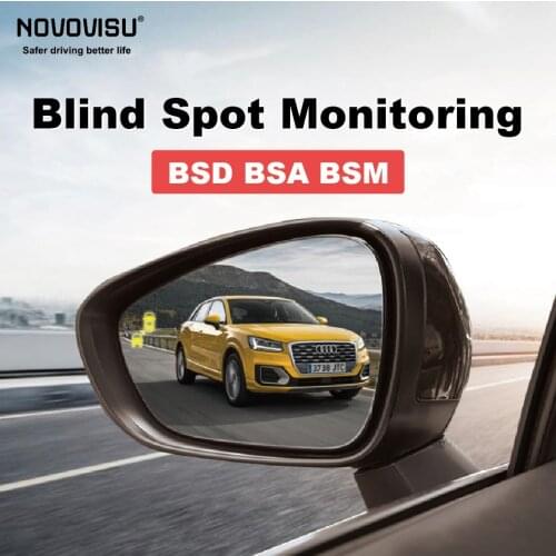 NOVOVISU Car BSD System BSA BSM Blind Spot Detection Driving Warning Safety Radar Alert Mirror For Audi Q2 Q2L 2016 2017 2018 20