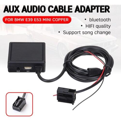 Bluetooth Aux Receiver Cable Adapter with USB,microphone Hands-free for BMW E85 E86 Z4 2003-2008 for BMW E83 X3 for MINI COOPER