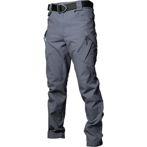 Mens Cargo Pants Elastic Straight Multiple Pocket Military Male Trousers Outdoor Joggers Brand quality cotton Tactical Pants Men
