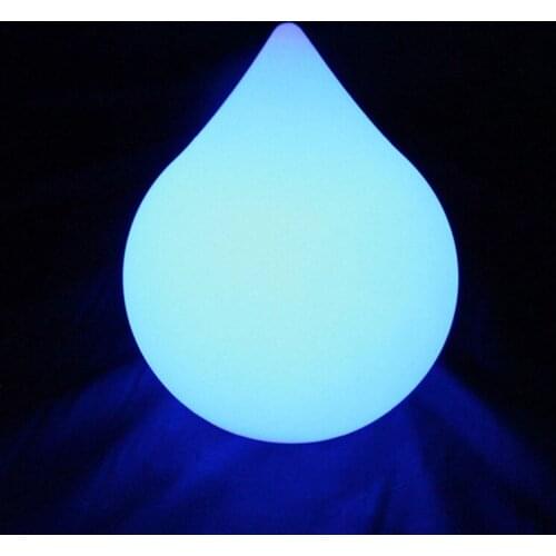 D18*H22cm RGB Super Bright Automatic Colorful Lights Glow LED Teardrop/Rocket lamp LED Drop lamp indoor for Christmas Decor 1pc