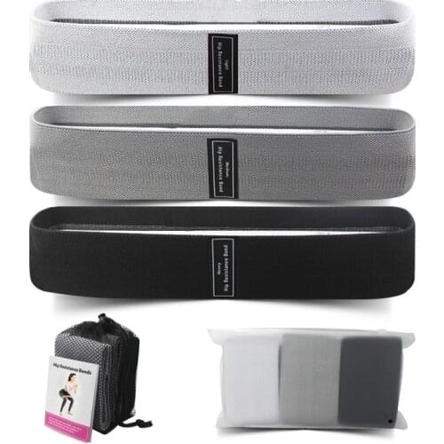 Elastic Fabric Yoga Stretch Band Training Pull Rope for Sports Pilates Hip Belt Fitness Hip Loop Resistance Bands Squat Belt