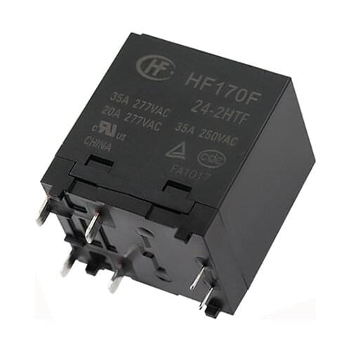 HOT NEW 24V relay HF170F-24-2HTF HF170F 24 2HTF HF170F242HTF Solar photovoltaic power generation inverter 24VDC DC24V 35A 6PIN