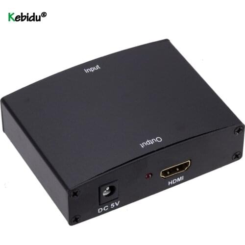 Kebidu YPBPR to HDMI-compatible 1080P to RGB Component Video +R/L Audio Adapter Converter for digital entertainment centers