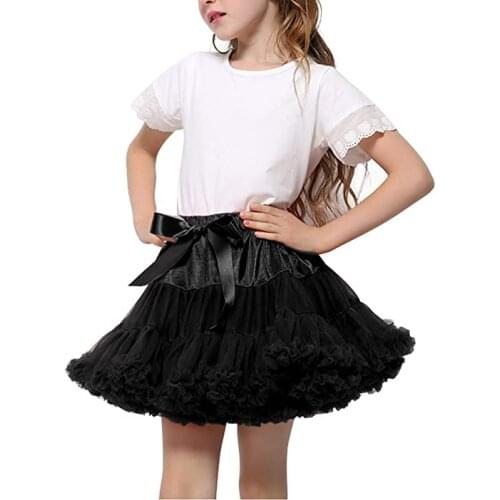 Hot selling Fashion Style Girls Tutu Skirt Fluffy Soft Tulle Skirt Princess Ballet Skirt Tutu Pettiskirt