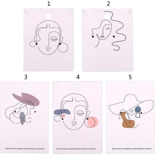 100 Pieces Earring Necklace Display Card Holder Set Suitable for Handmade Earrings Necklace and Jewelry Display Products