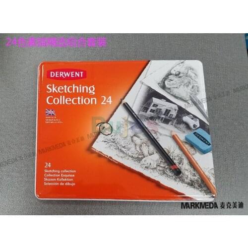 British Derwent Watercolour Colletction Water-soluble Sketch Selected Combination Color Pencil Set,24 36Color Artist Supplies