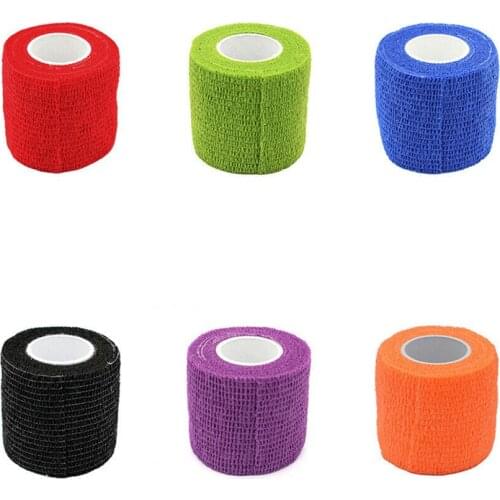 6pcs/set Disposable Self Adherent Cohesive Grip Cover Wrap Bandages Tattoo Grip Bandages