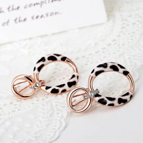 2020 autumn and winter new leopard print earrings female earrings European and American fashion earrings