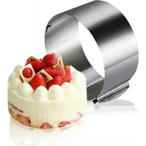 Adjustable Mousse Ring Round Mold Cake Border Paste Film Kitchen Accessory DIY Baking Tools Dessert Decoration