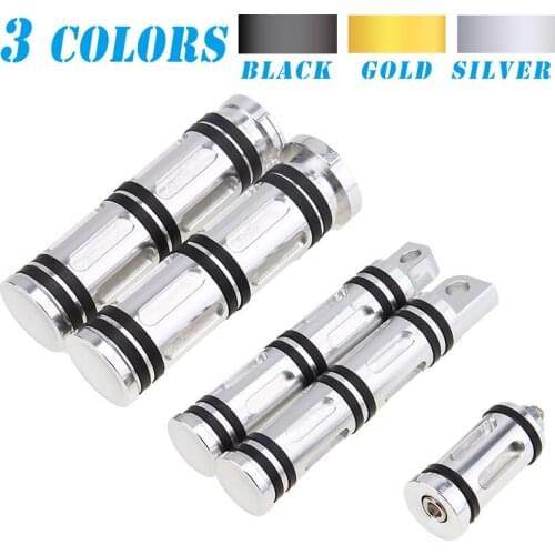 Silver Black Motorcycle Footrests Shifter Shift Foot Peg Handle Bar Hand Grips For Harley Dyna Low Rider FXDL 1993 - 2009