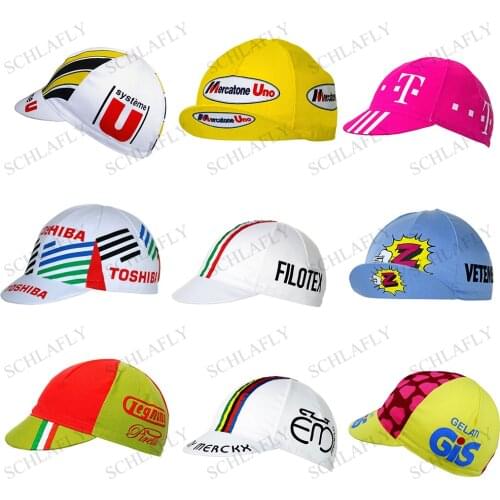 Team cycling caps Champions Retro Classical New Cycling Caps Headwear Classical Quick-Drying Polyester Cycling Hat schlafly