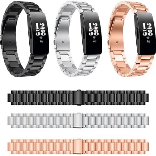 Replacement Wrist Band Strap for Fitbit Inspire HR & Inspire Activity Tracker Smartwatch Stainless Steel Watchband Bracelet