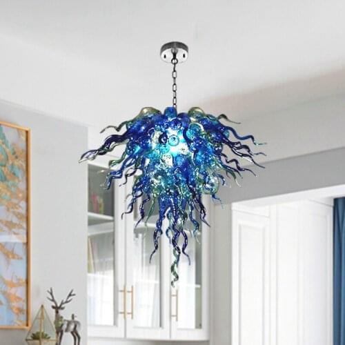 Modern Custom Made Murano Chandelier Lighting LED Hand Blown Glass Chandeliers for Indoor Home Decoration