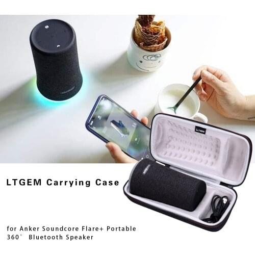 LTGEM EVA Hard Case for Anker Soundcore Flare+ Plus Portable 360 Bluetooth Speaker