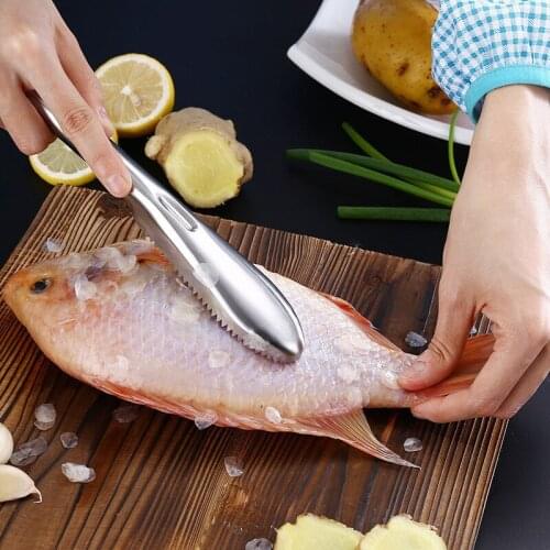 1pcs Practical Fast Cleaning Fish Scale Remover Fish Skin Scaler Scraper Cleaner