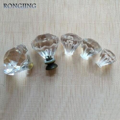 10pcs Plastic Dresser Knobs Plexiglass Furniture Accessories Kitchen Cabinet Drawer Knobs Closet Wardrobe Cupboard Pulls
