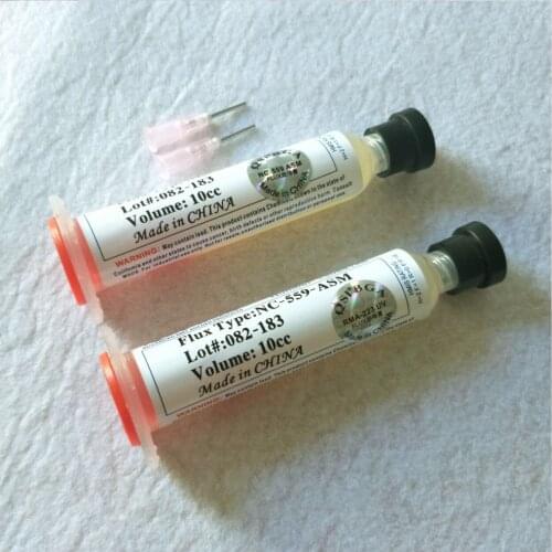 2pcs/lot 559 10cc NC-559-ASM Flux paste lead-free solder paste solder flux + Needles