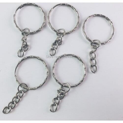 2000 pcs/lot Silver Color Key Chains Alloy Circle DIY 30 mm Key Ring Jewelry Jewelry Key Ring
