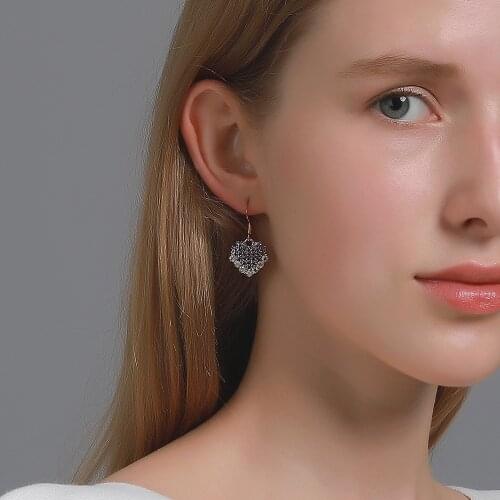 2021 Trend Popular Small Hoop Earring for Women Brass Cubic Zircon Heart Star Crystal Rectangle Hoop Unusual Earrings