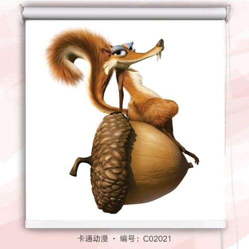 Tipiace Customize Pattern and Size Hd Digital Printing Full Shade Cartoon Animal Roller Blinds for Children Bedroom