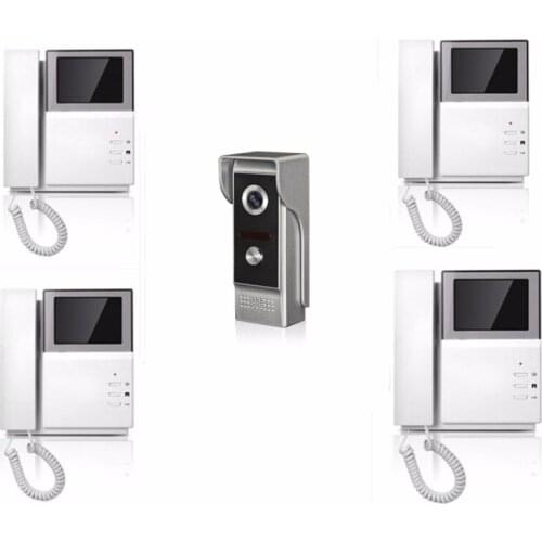 4.3 Inch Handheld TFT Monitor 1v4 Two Way Intercom Video Door Phone XSL-43E165-M