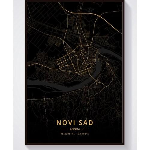 Belgrade Novi Sad Serbia Poster