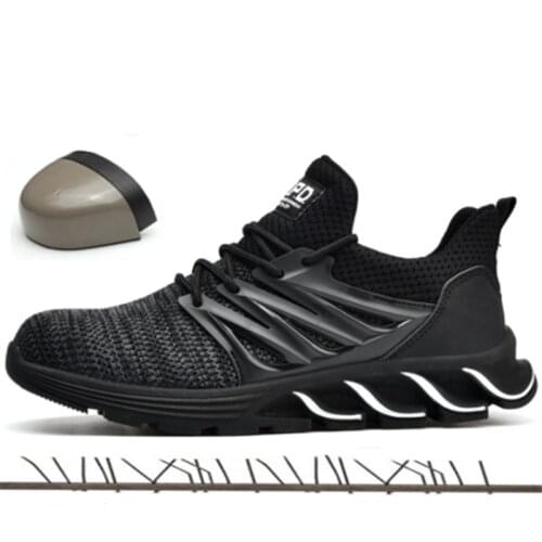 Luxury Blade Designer Indestructible Protective Boots Men Shoes Steel Toe Cap Mesh Non-slip Work Safety Shoes Designer Sneakers