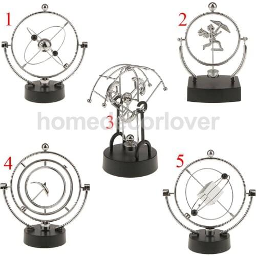 Electric Magnetic Celestial Body Orbital Moving Ball Toy Home Table Decoration Office Ornament Toy Angel Dolphin Cube