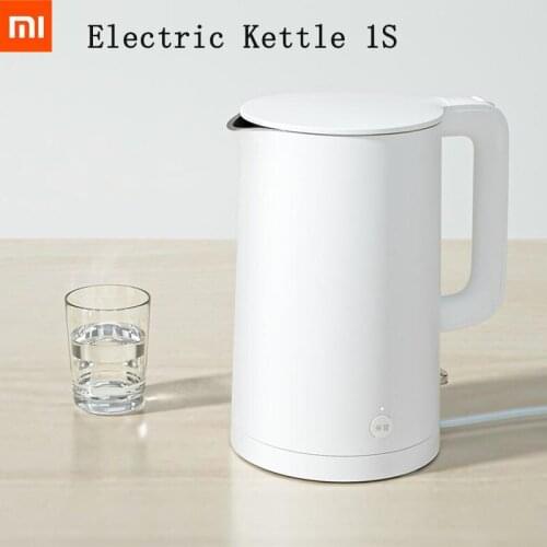 2020 XIAOMI MIJIA Electric Kettle 1S Insulation 55℃ Fast Boiling 304 stainless Teapot kitchen Water Kettle 1.7L Thermos Flask