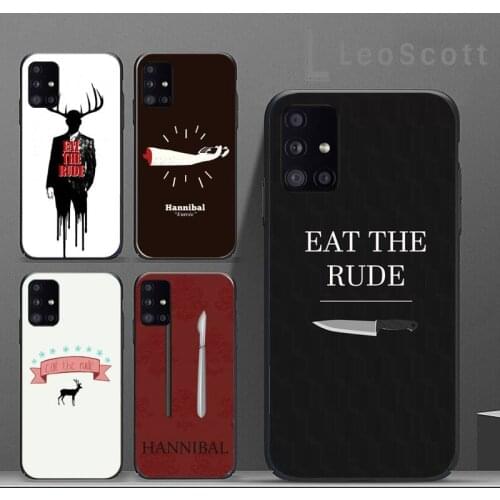 Hannibal eat the rude Phone Case For Samsung A50 A51 A71 A31 A21S S8 S9 S10 S20 S21 Plus Fe Ultra 4G 5G